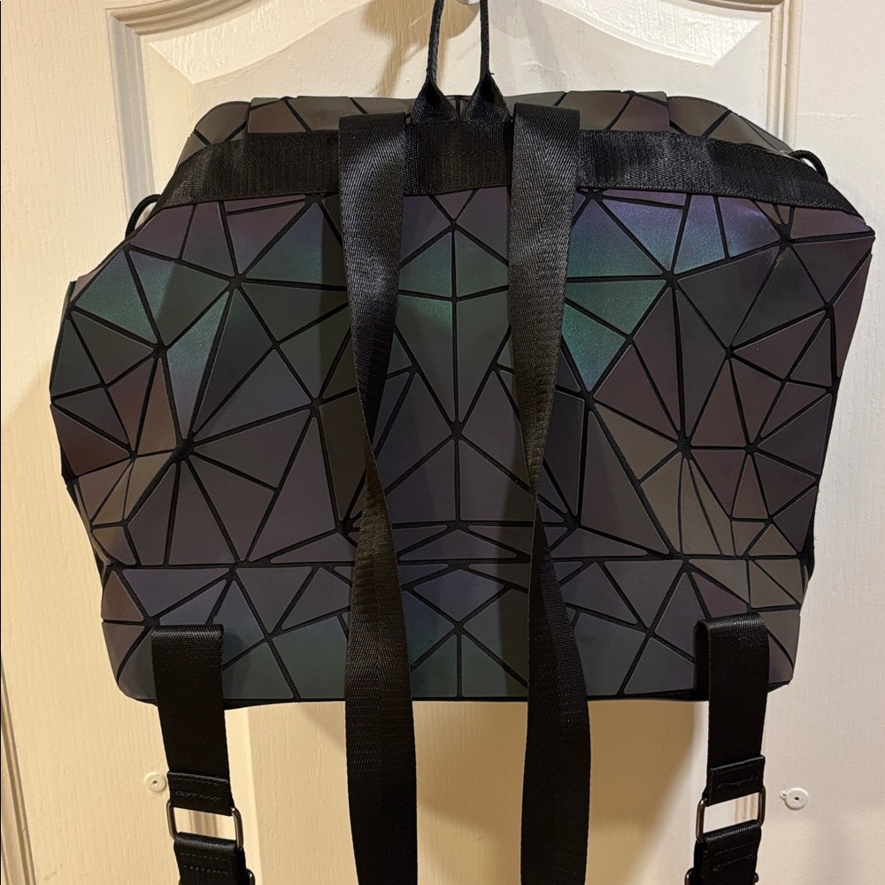 Backpack Geometric Luminous Fesign Adjustable Str… - image 5